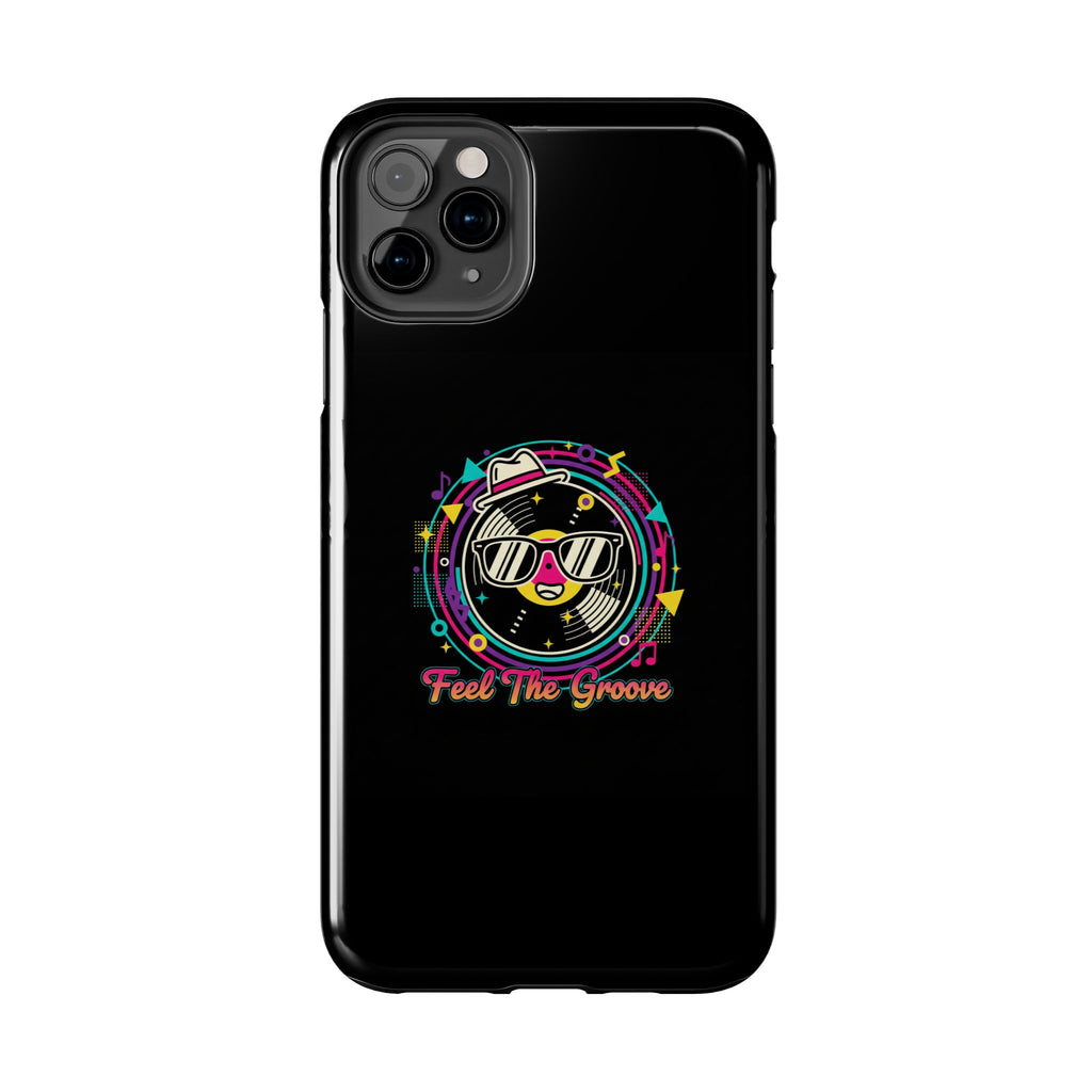 Feel The Groove Tough Phone Case — Retro Disco Music Design