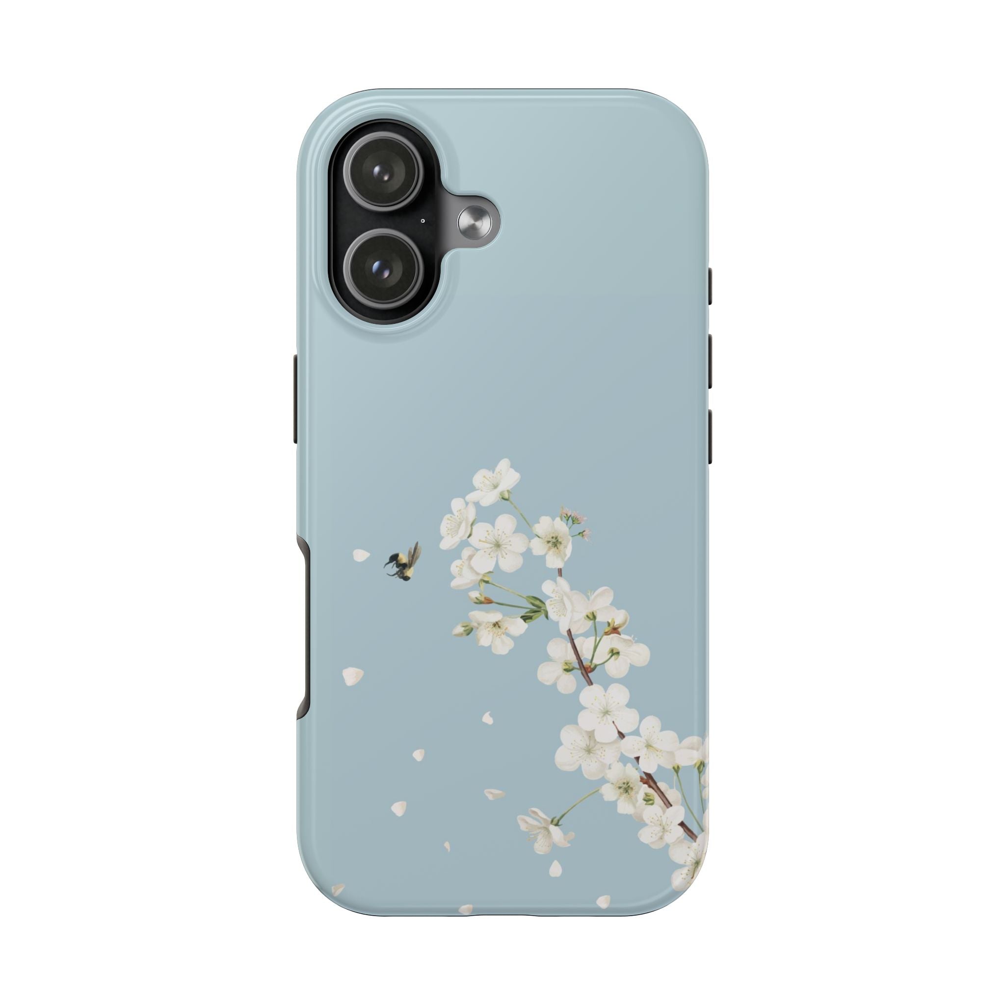 Phone Case — Blue Cherry Blossom Spring Floral Protective Cover