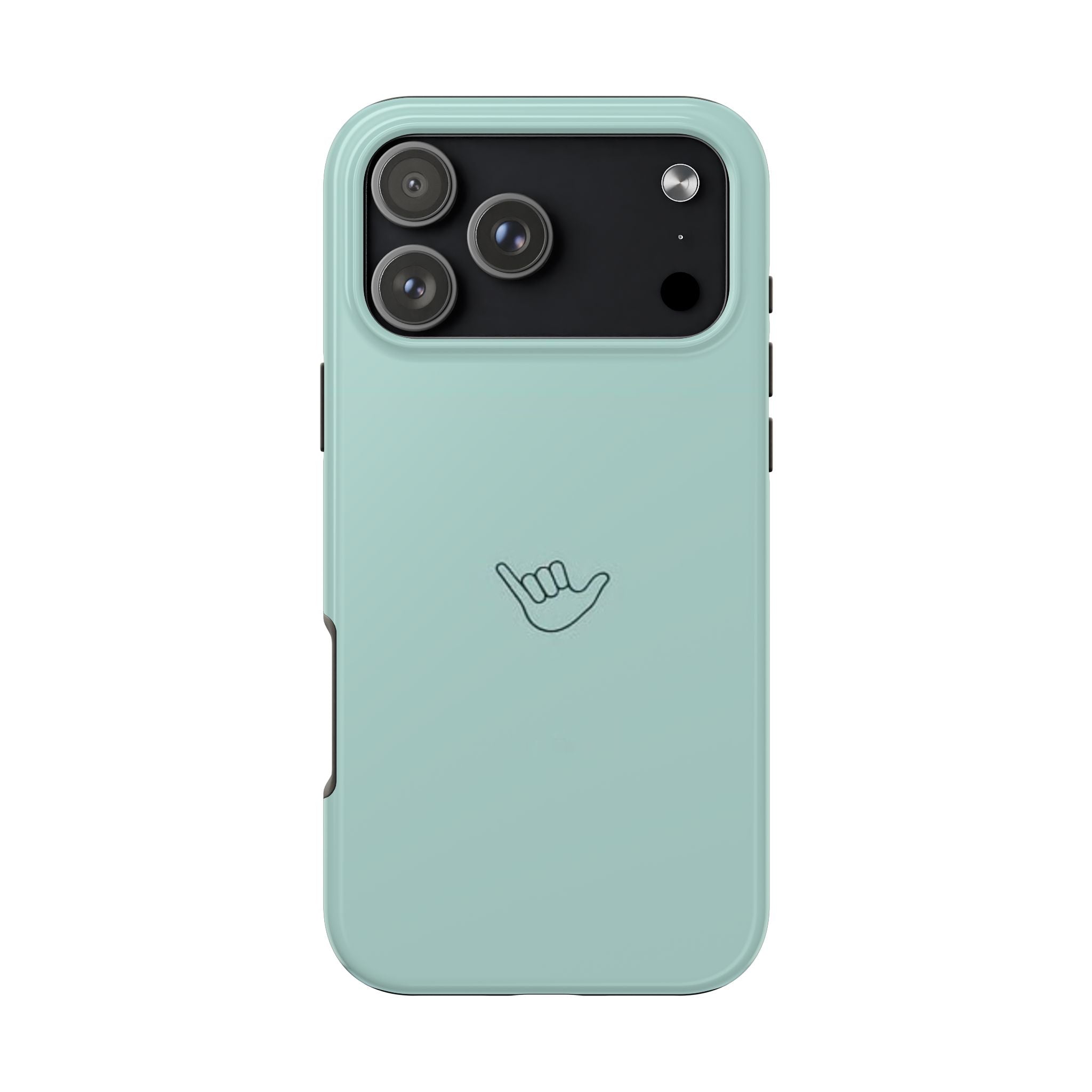 Shaka Tough Phone Case — Mint Protective iPhone Cover with Shaka Hand Design