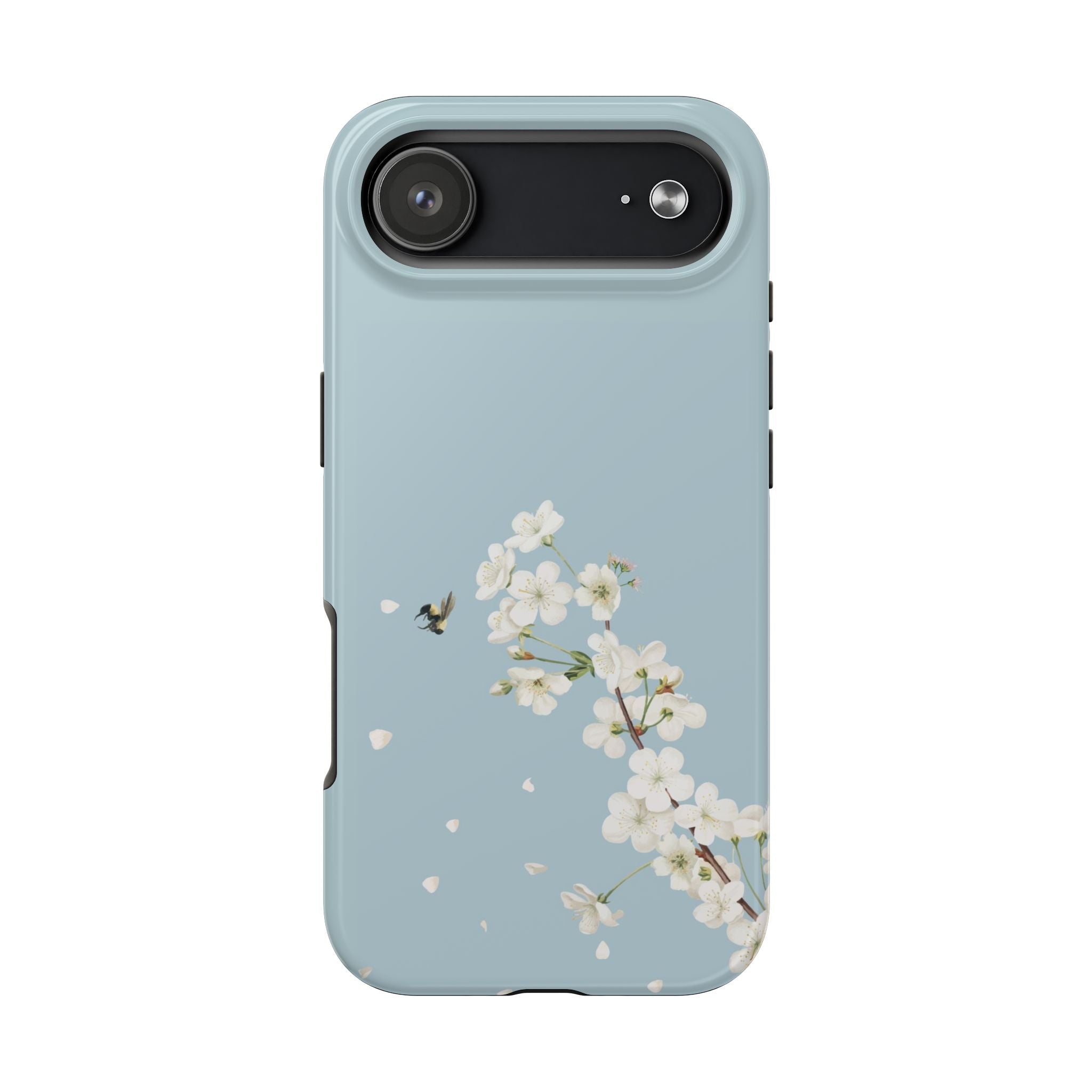 Phone Case — Blue Cherry Blossom Spring Floral Protective Cover
