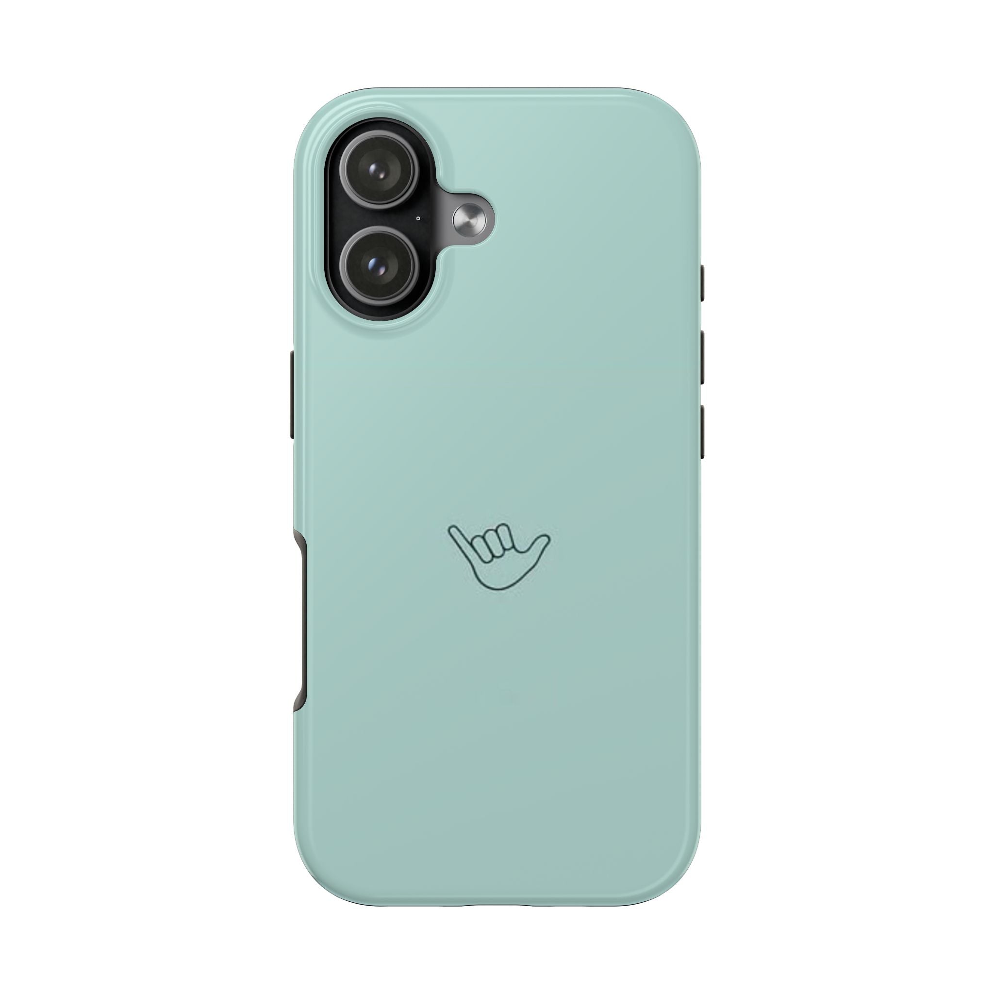 Shaka Tough Phone Case — Mint Protective iPhone Cover with Shaka Hand Design