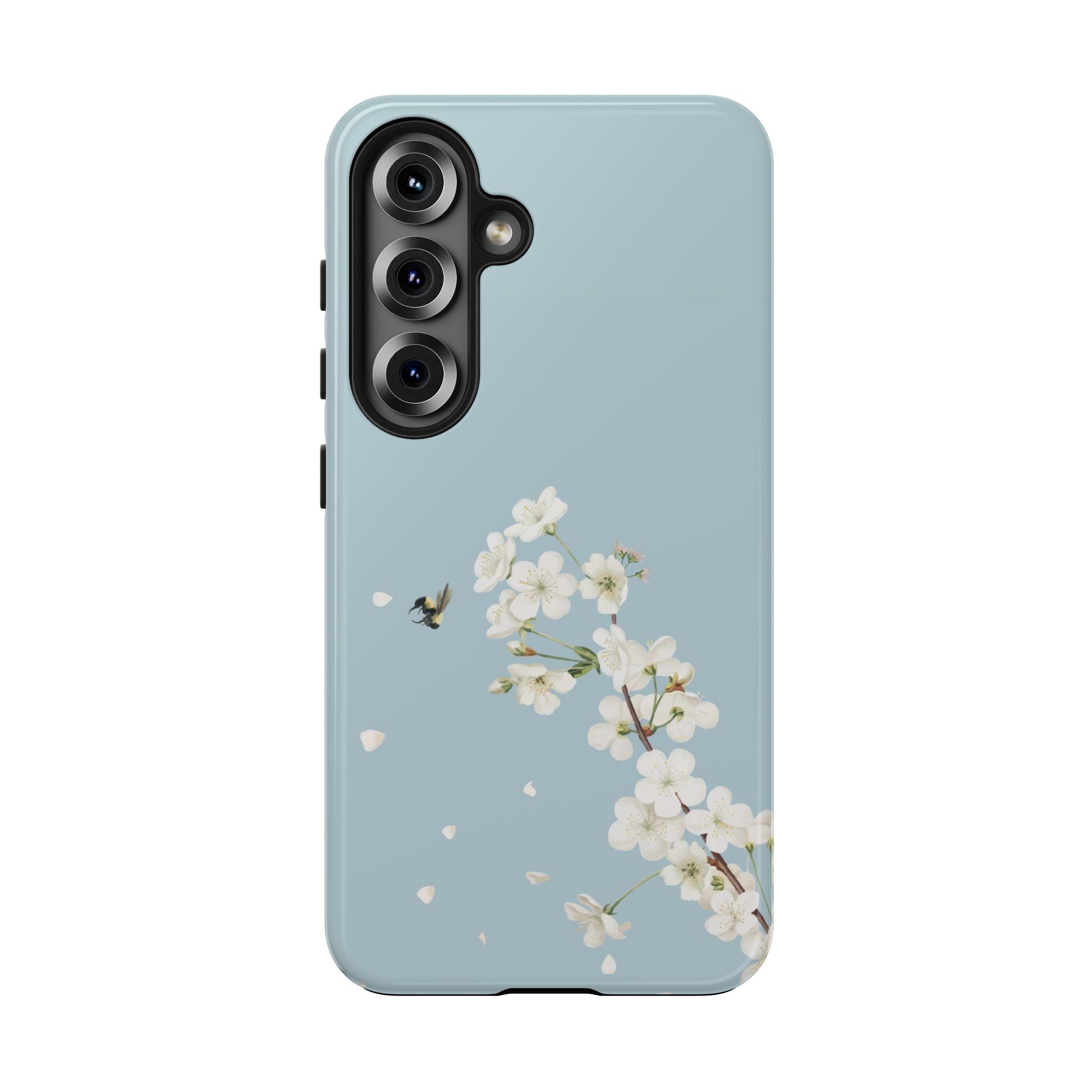 Phone Case — Blue Cherry Blossom Spring Floral Protective Cover