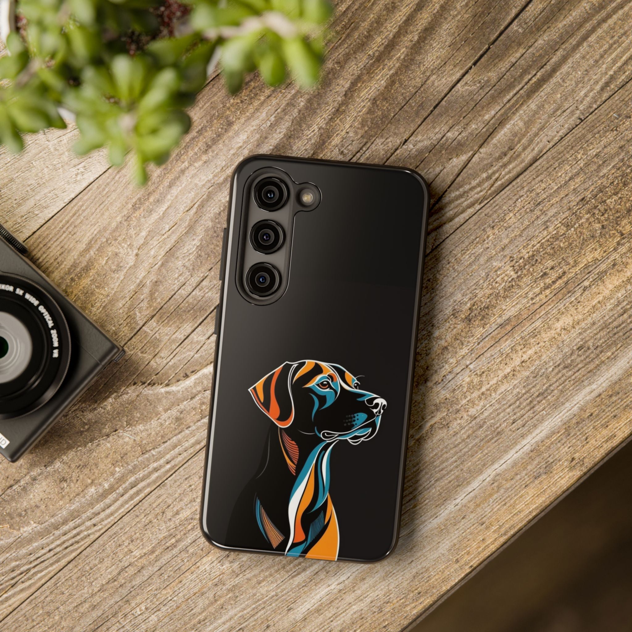 Phone Case — Colorful Labrador Silhouette Protective Cover