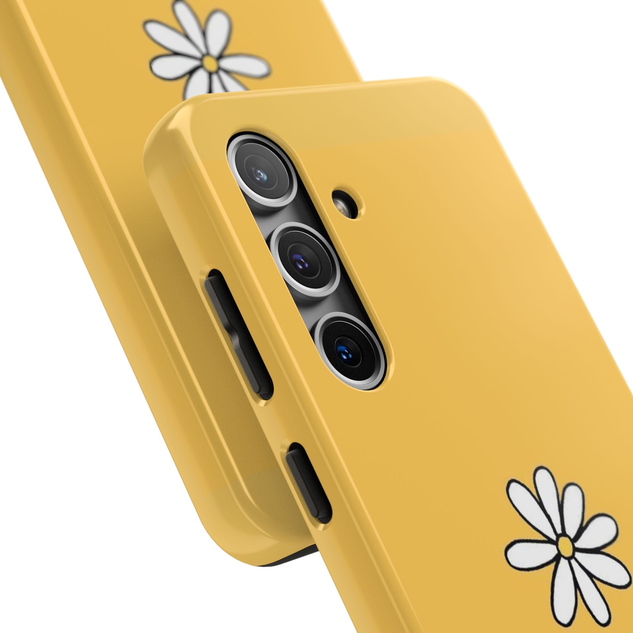 Yellow Daisy Tough Phone Case — Protective Floral iPhone Cover