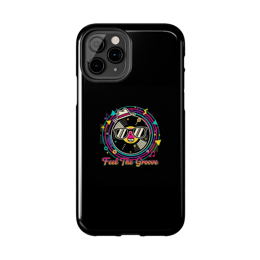 Feel The Groove Tough Phone Case — Retro Disco Music Design