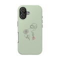 Floral Line Art Phone Case — Minimalist Bouquet Protective Cover