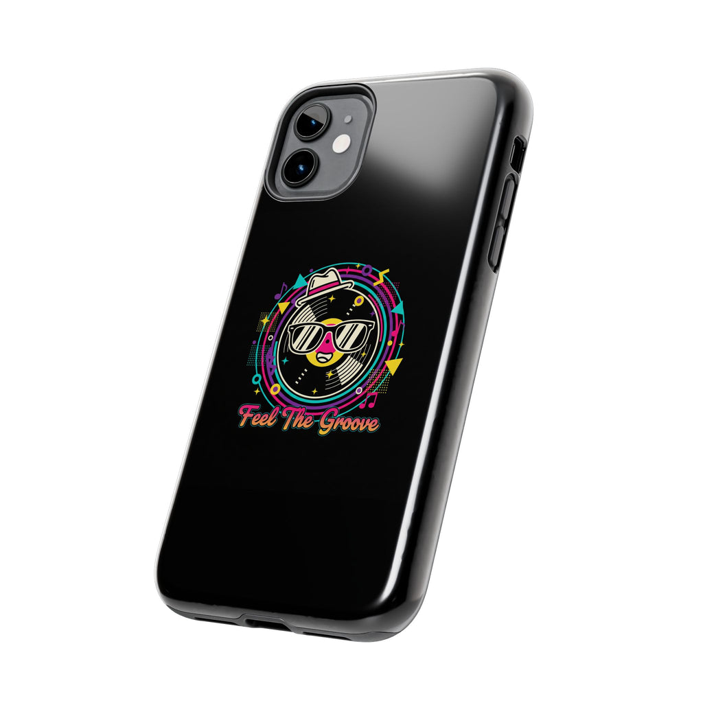 Feel The Groove Tough Phone Case — Retro Disco Music Design