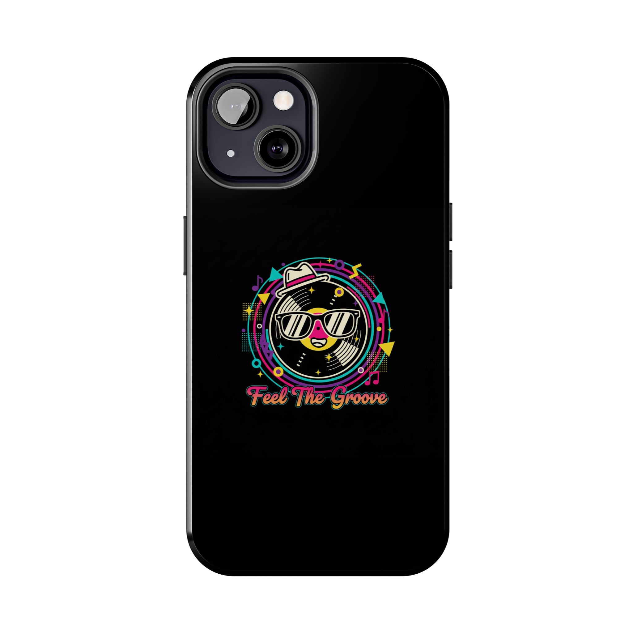 Feel The Groove Tough Phone Case — Retro Disco Music Design