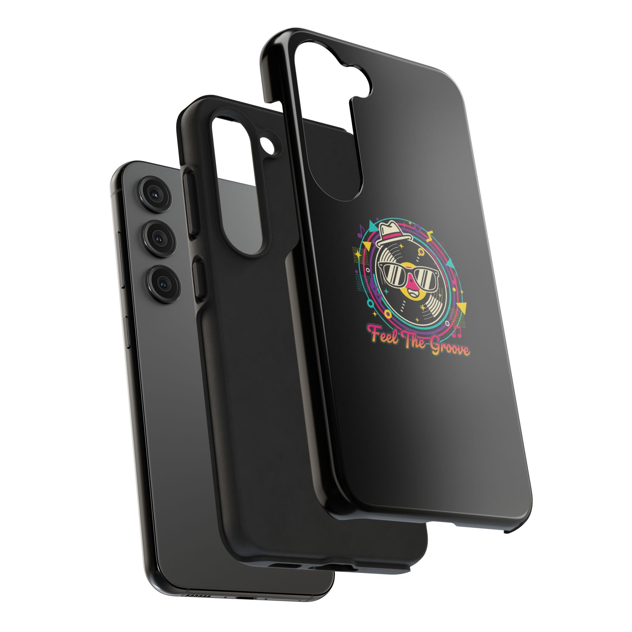 Feel The Groove Tough Phone Case — Retro Disco Music Design
