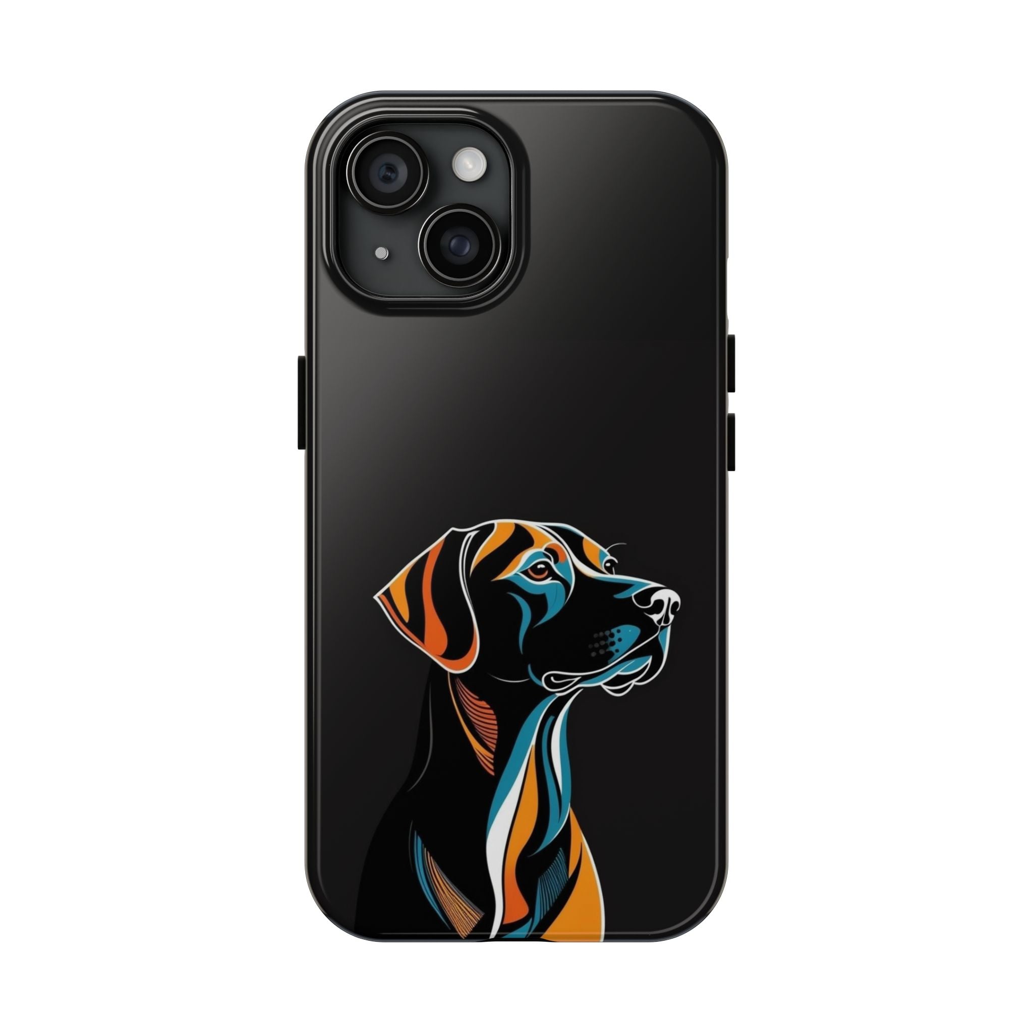 Phone Case — Colorful Labrador Silhouette Protective Cover