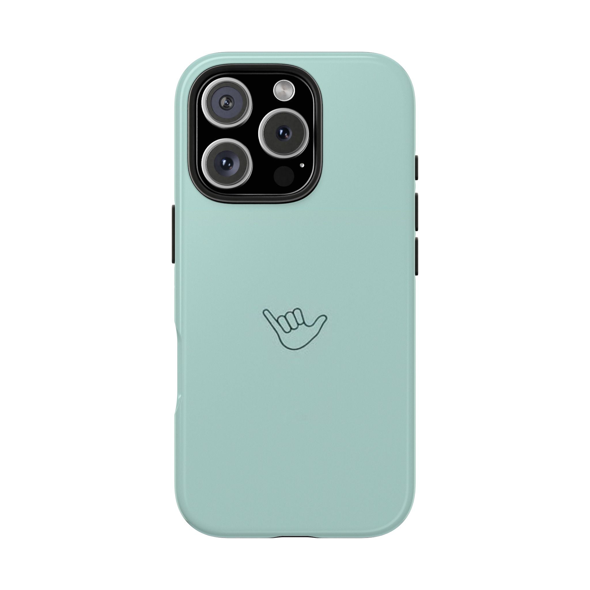 Shaka Tough Phone Case — Mint Protective iPhone Cover with Shaka Hand Design