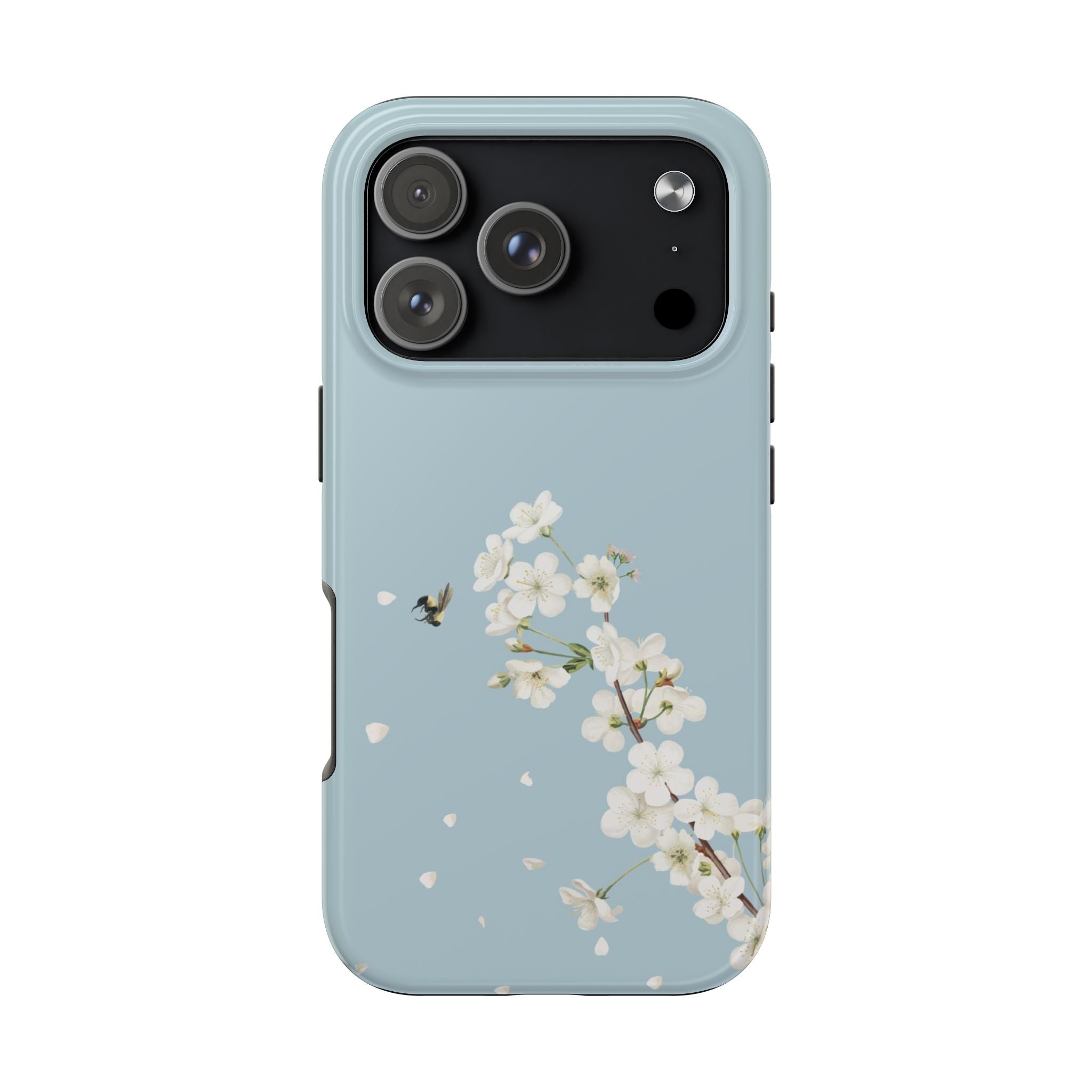 Phone Case — Blue Cherry Blossom Spring Floral Protective Cover