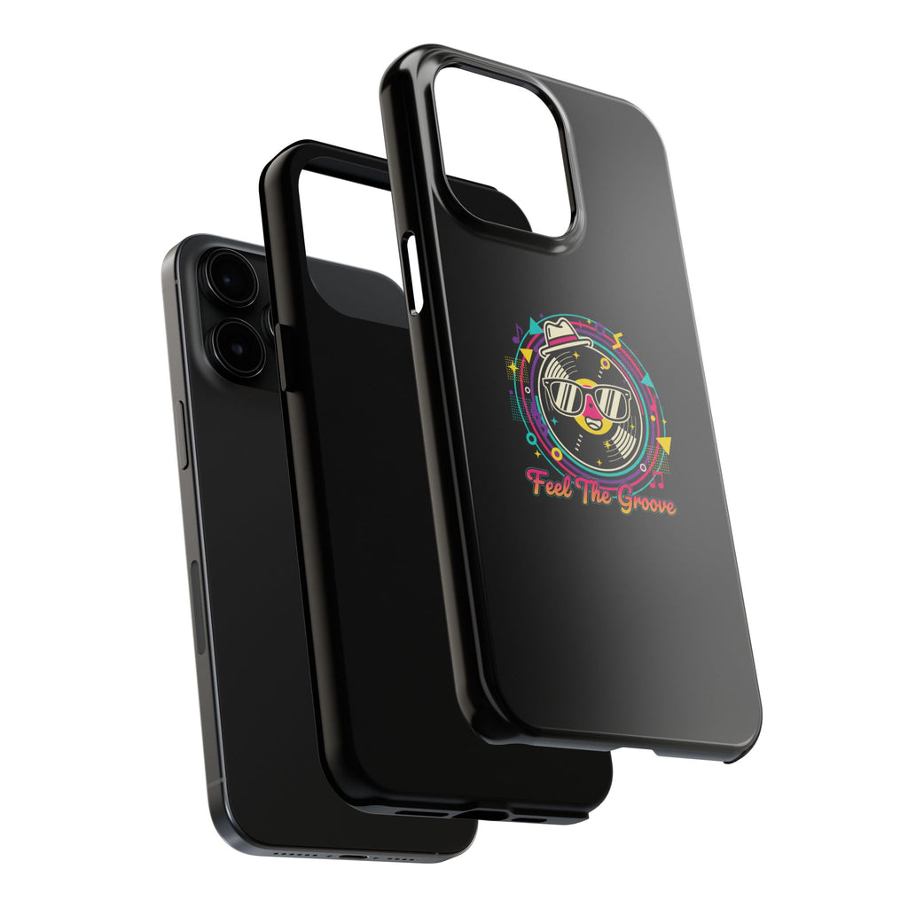 Feel The Groove Tough Phone Case — Retro Disco Music Design