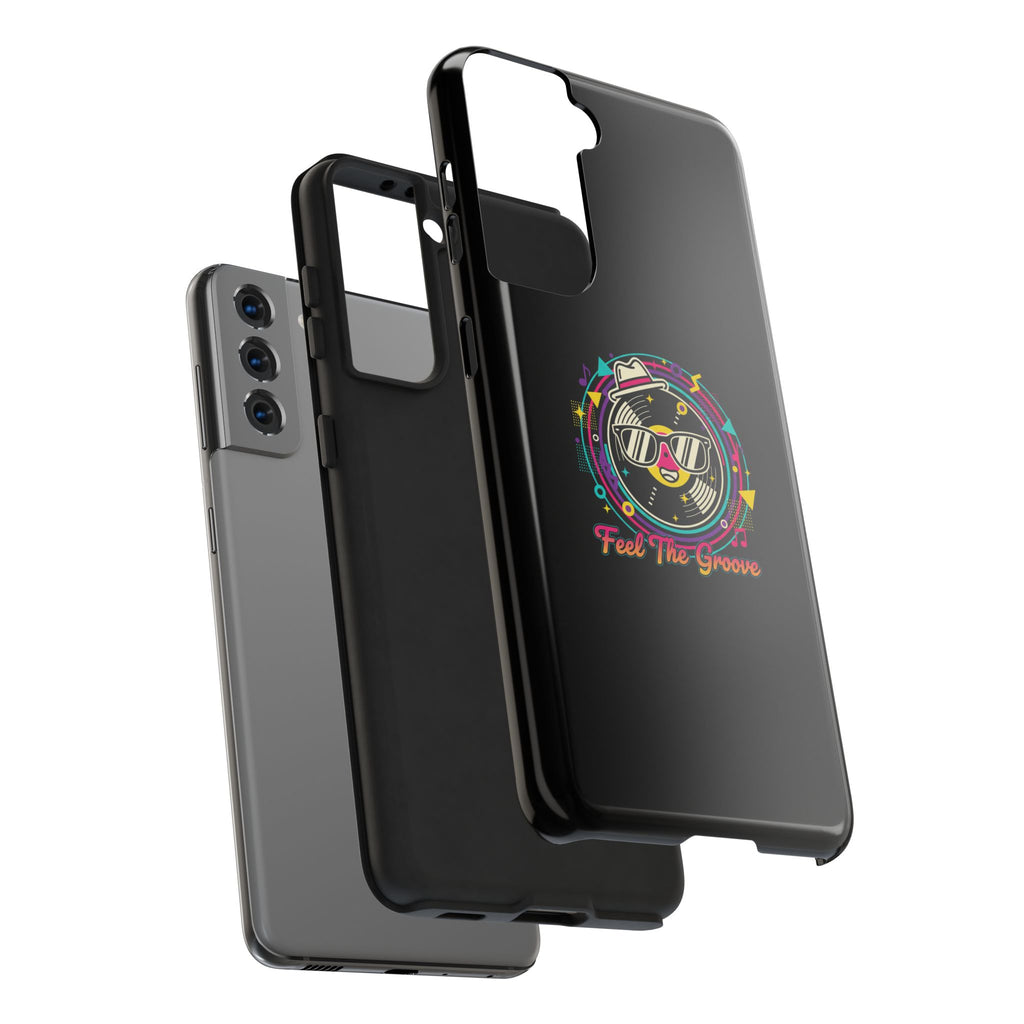 Feel The Groove Tough Phone Case — Retro Disco Music Design