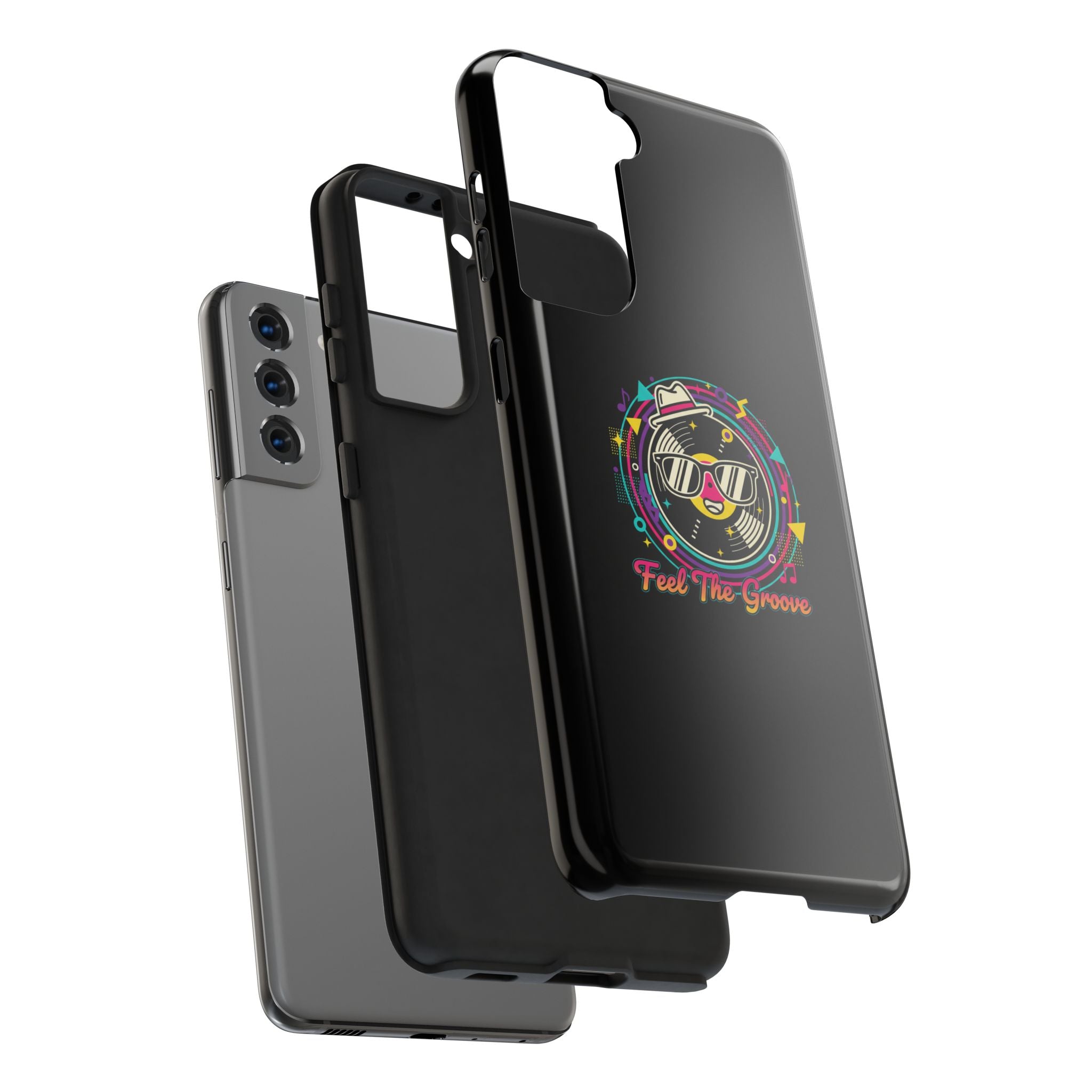 Feel The Groove Tough Phone Case — Retro Disco Music Design
