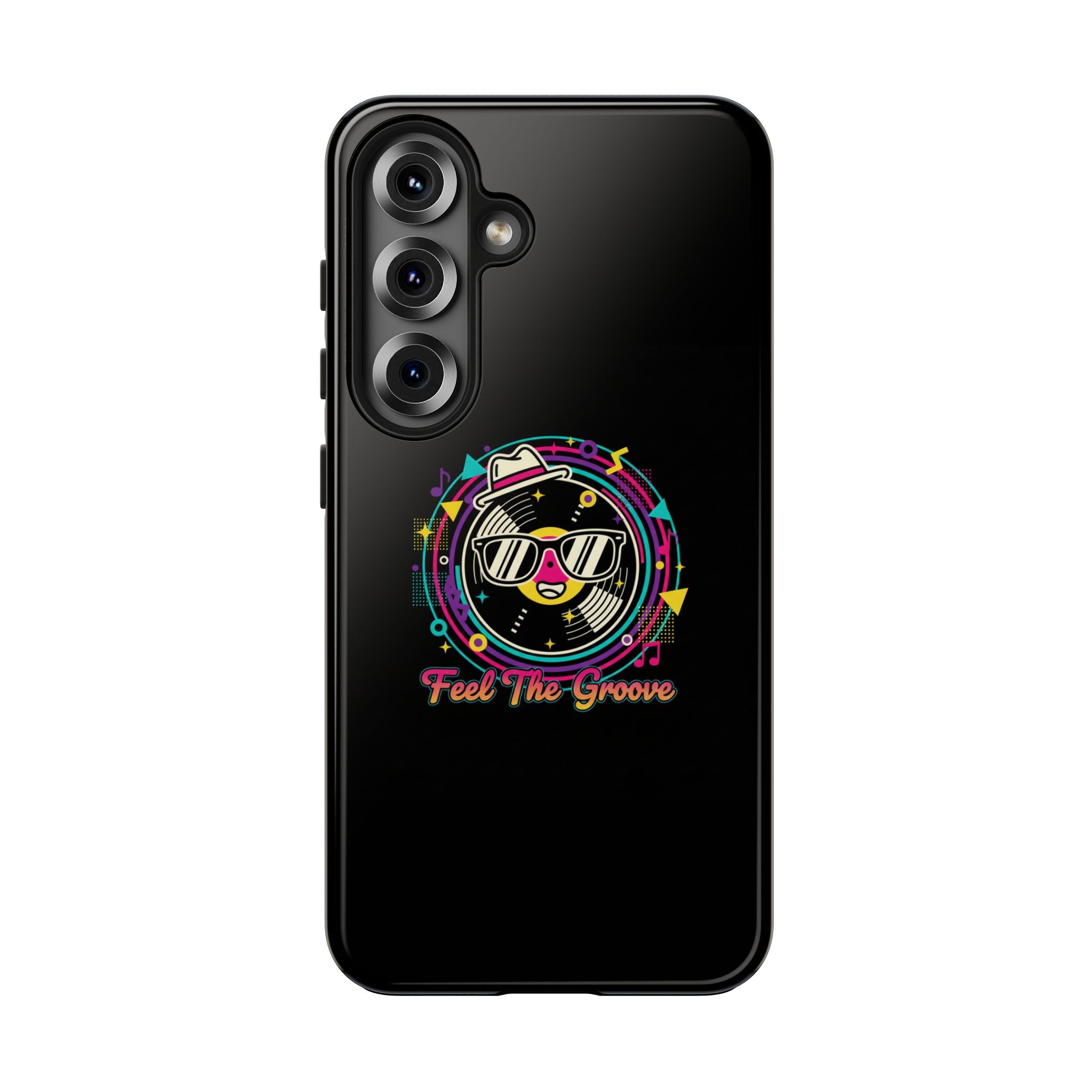Feel The Groove Tough Phone Case — Retro Disco Music Design