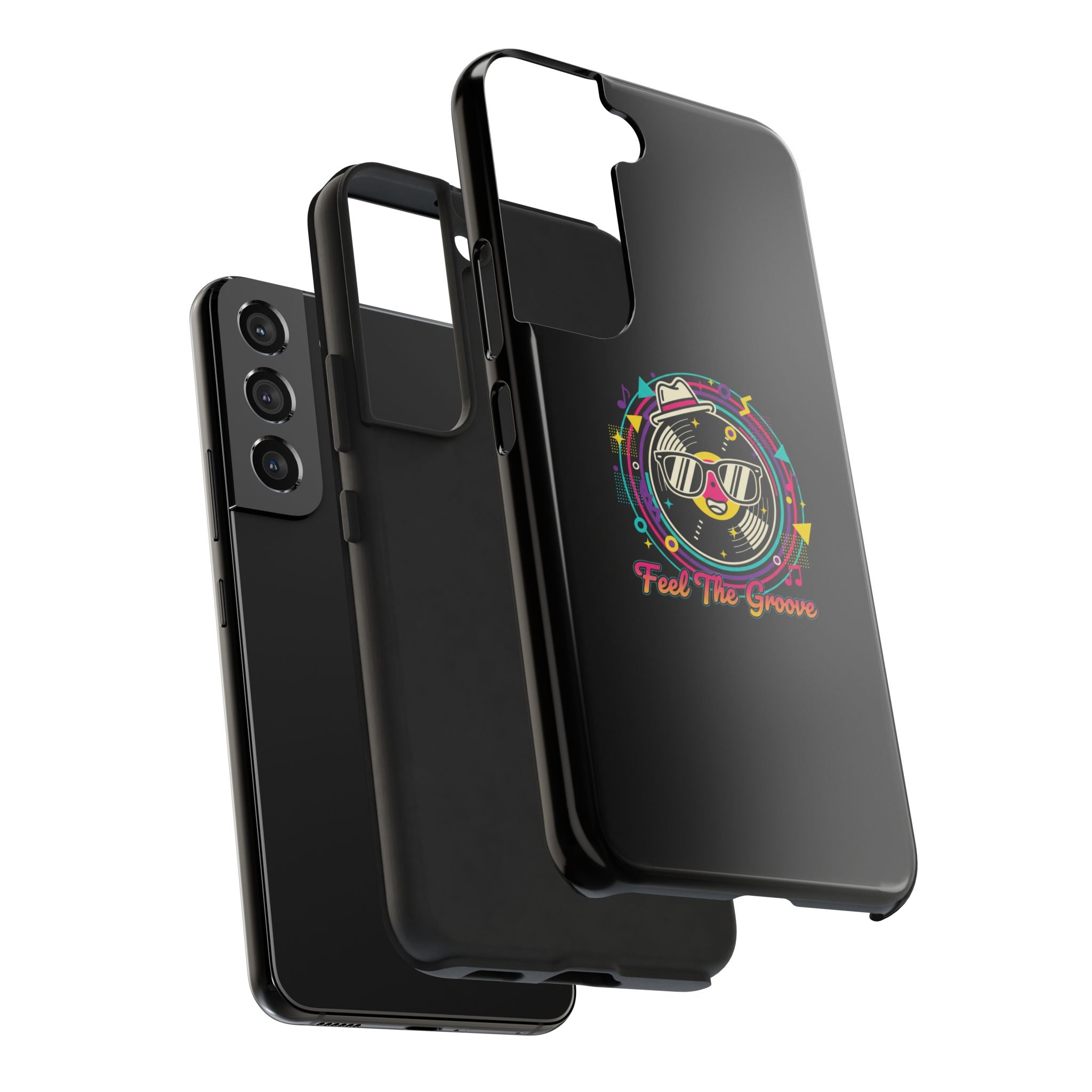 Feel The Groove Tough Phone Case — Retro Disco Music Design